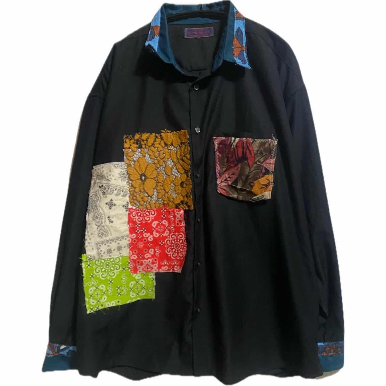 古着通販】70s リメイク 再構築 美品 エキゾチック デザインシャツ F