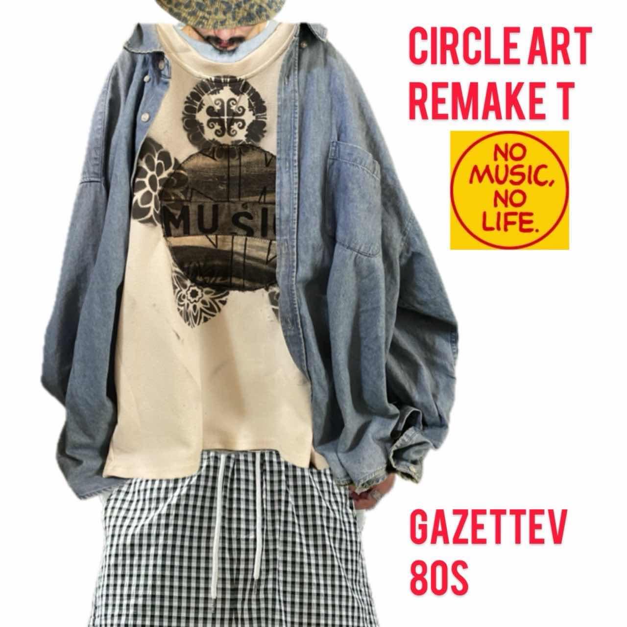 古着通販】80s BOXシルエット7分袖 リメイク ガゼットV NMNL サークル