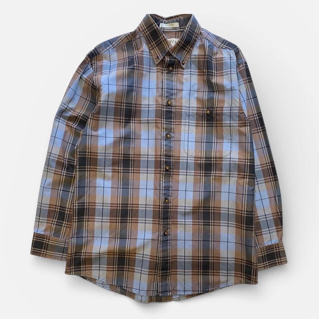 古着通販】80年代 Sears シアーズ ウール チェックシャツ オープン