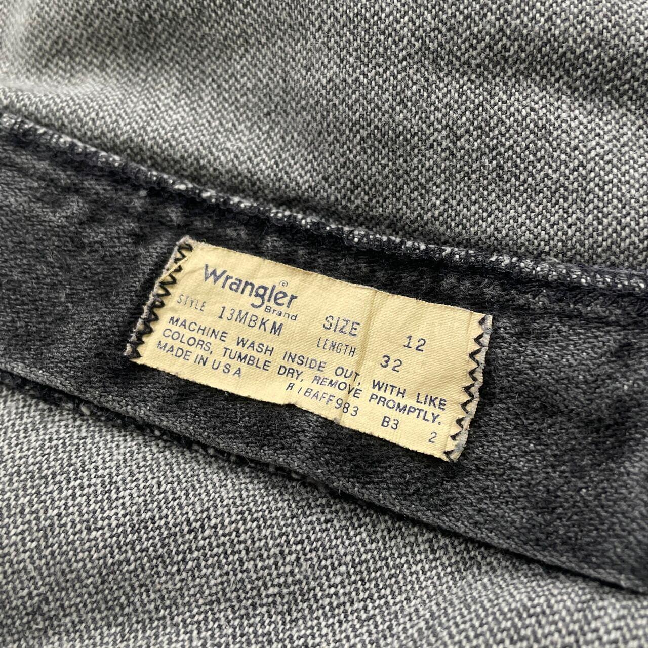 古着通販】80~90年代 USA製 Wrangler ラングラー ブラックデニムパンツ