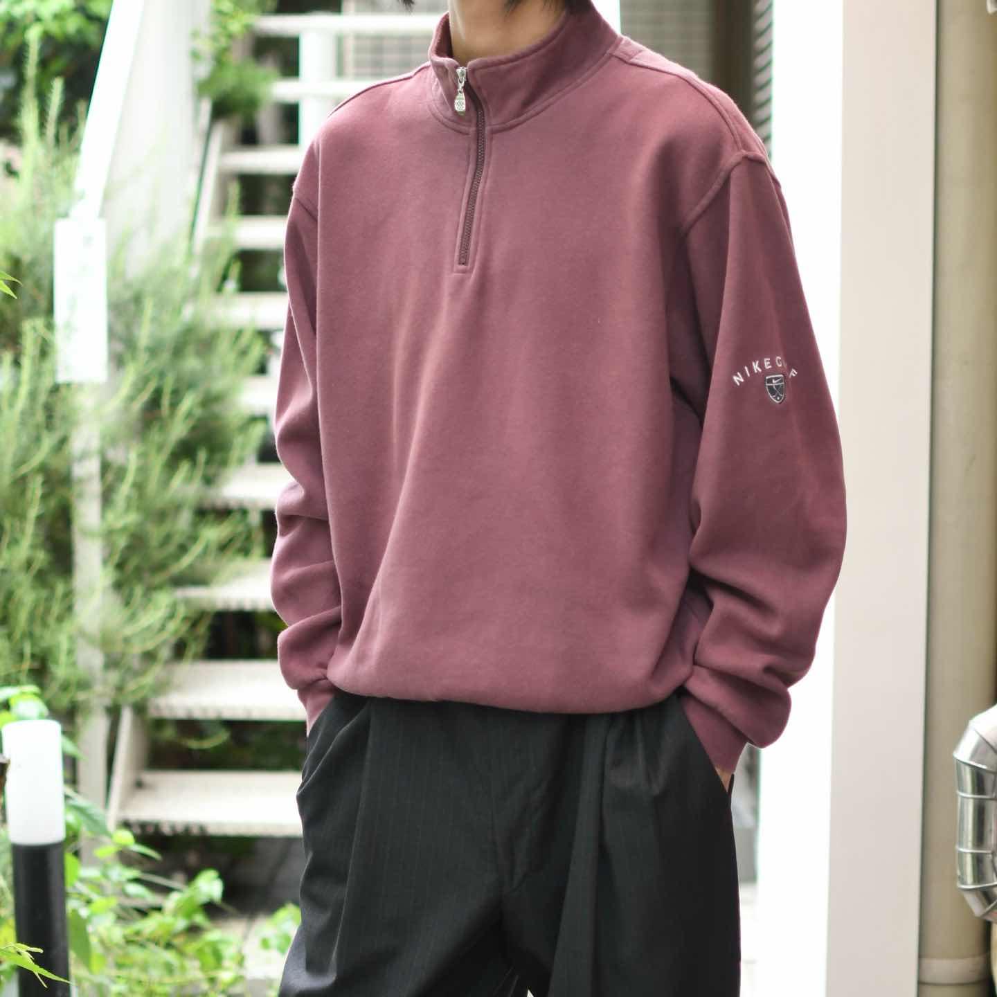 古着通販】古着 NIKE ゴルフ ハーフジップ スウェット トレーナー 
