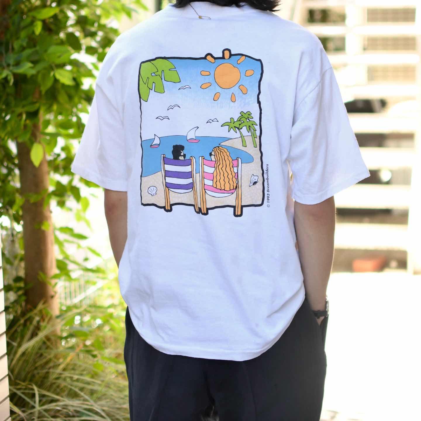 古着通販】古着 90s シングルステッチ USA製 バックプリント Tシャツ