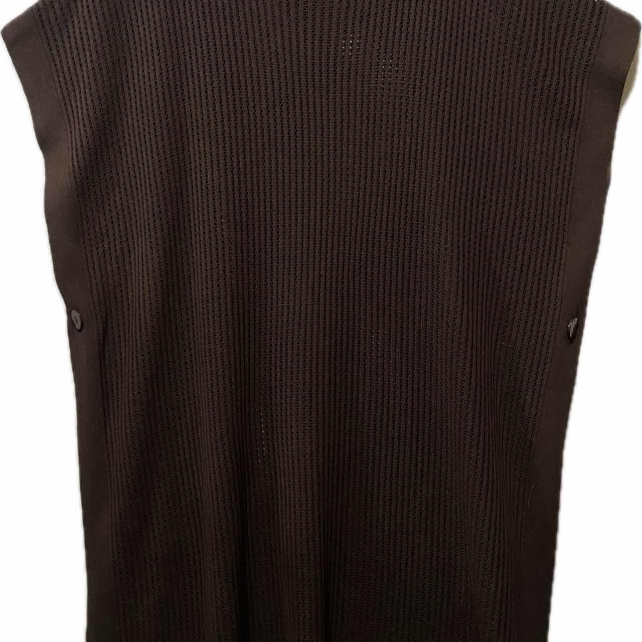 古着通販】00s セレクトショップo.e.m美品ロングクロシェメッシュVEST