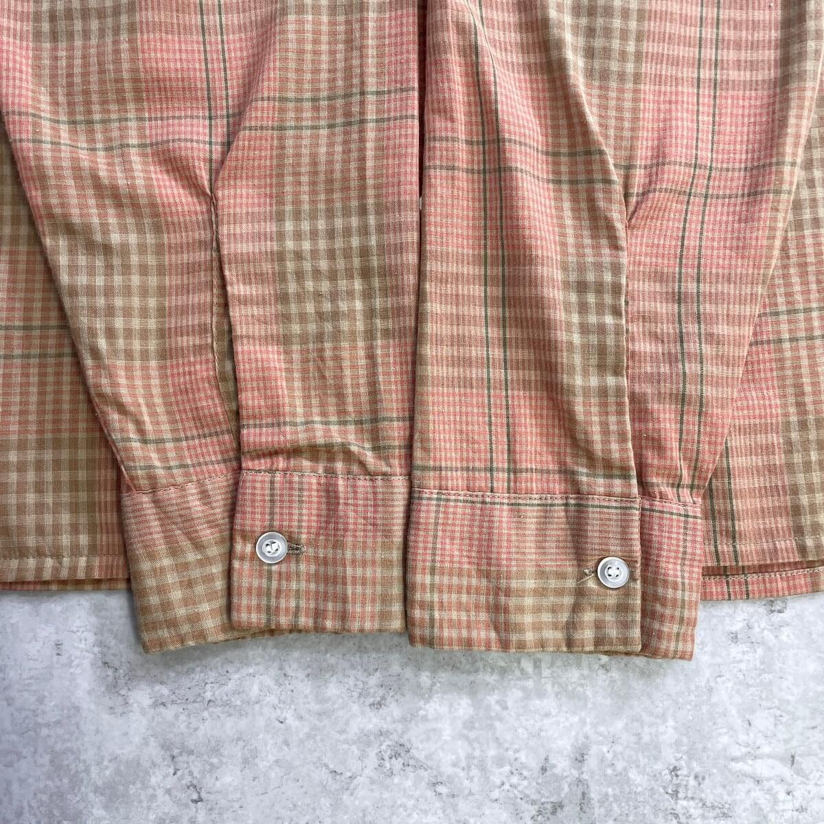 古着通販】60-70年代 McGREGOR マックレガー 長袖 チェック 開襟