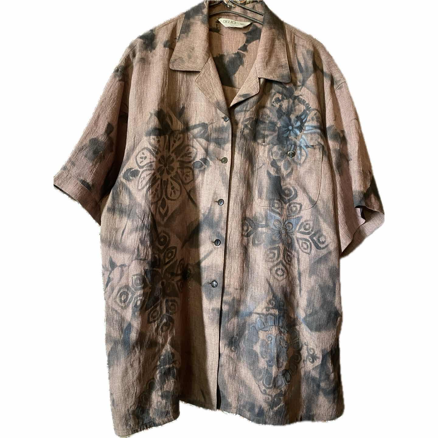 古着通販】DELICE TOKYOSTYLE 70s crackアート リメイクシャツ XL